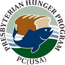 Bread and fish logo for Presbyterian Hunger Program; links to their website