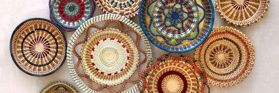 Decorative  handmade baskets.